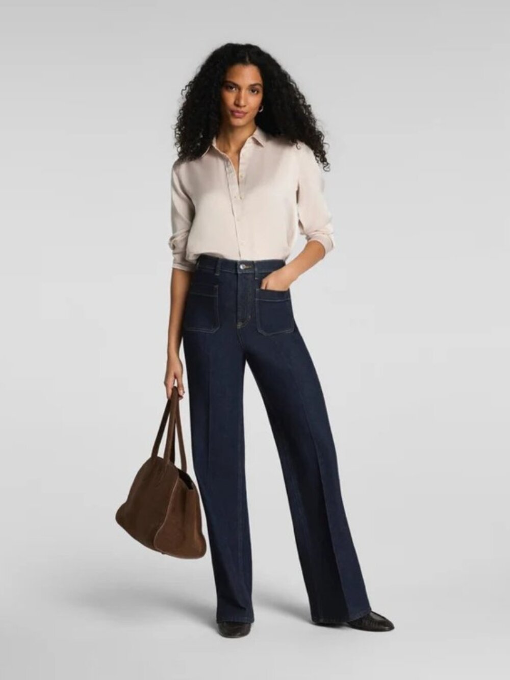 SPANX $158 SPANXshape® Authentic 360 Easy Flare Jeans w/ Patch Pockets Sz 3X NWT